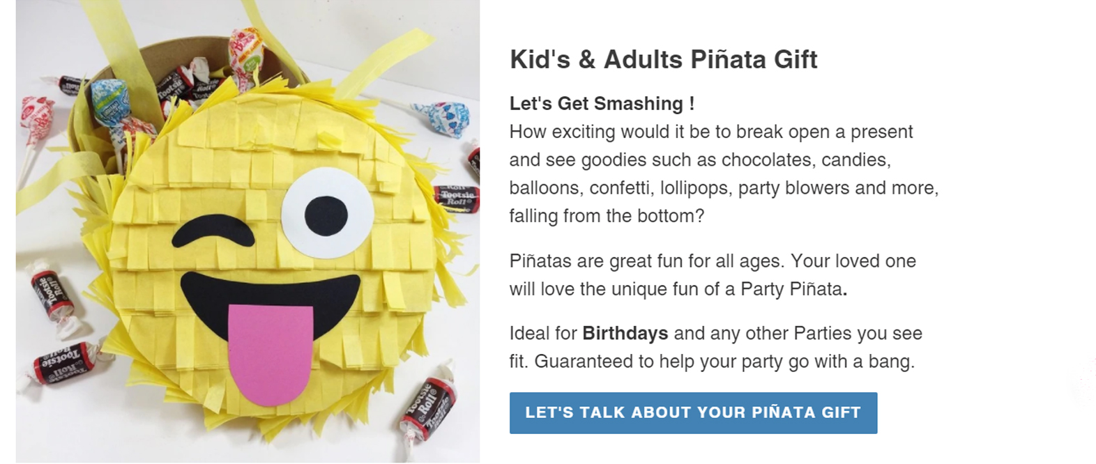 Send a Pinata Gift. Ideal for any parties. Deivery Mauritius.